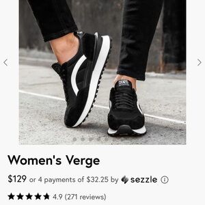 Verge Women's Black and White Sneakers